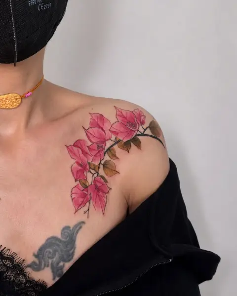  voukamvilia flower tattoo