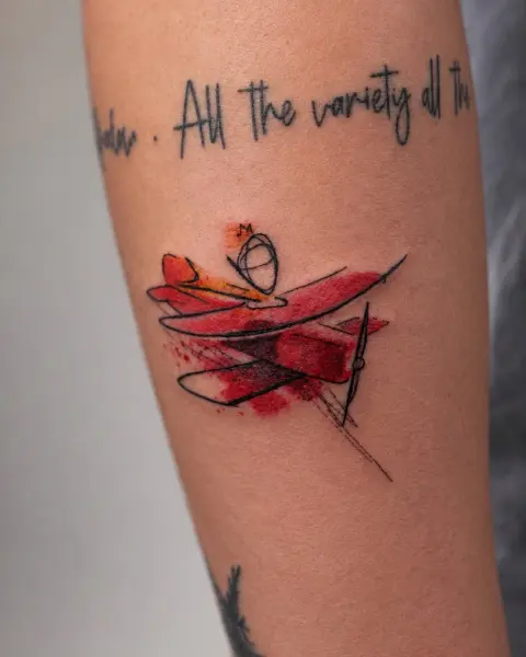 little prince tattoo watercolor