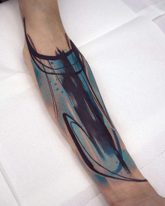 Abstract tattoo sleeve
